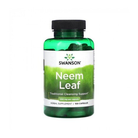 Neem Leaf - Antifungic si Antibacterian 500 mg 100 Capsule Swanson